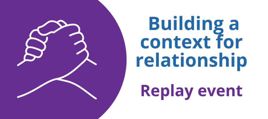 Building a context for relationship - replay event