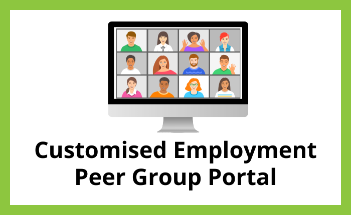 Customised Employment Peer Group Portal