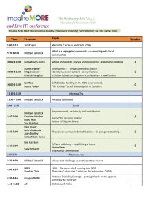 A page from the program of our first conference in 2013