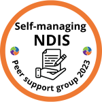 Self-managing NDIS peer group 2023
