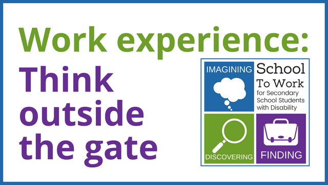 Work experience - think outside the gate